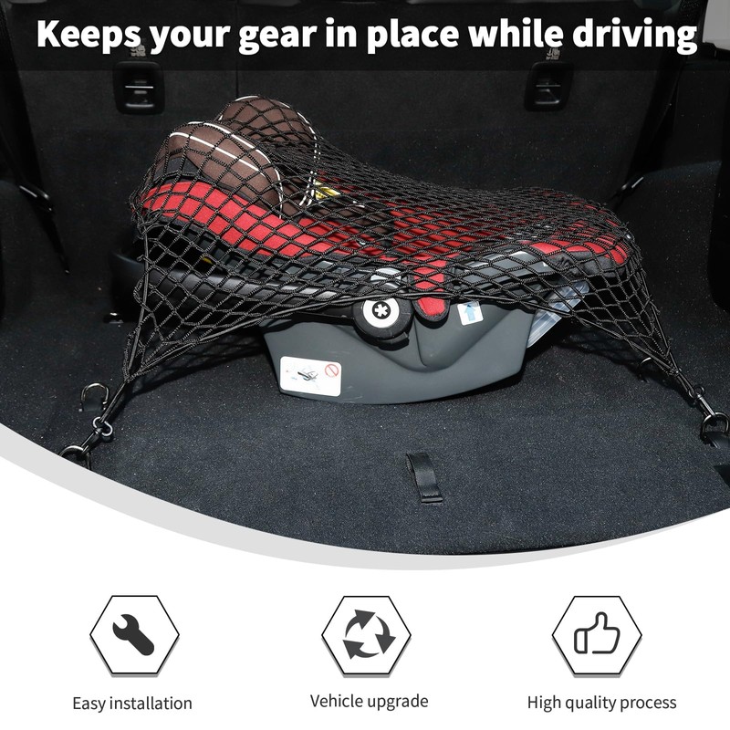 Linskip Cargo Net Compatible with Toyota 4Runner 2025 2026+, Trunk