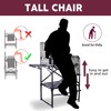 Foristrail 30" Tall Directors Chair with Side Table, 400LBS Bar