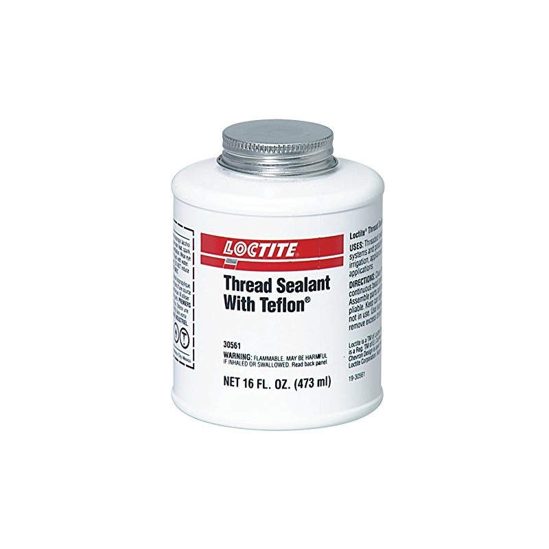 1527514 Loctite Thread Sealant, 1 pt., Brush Can, White, 16