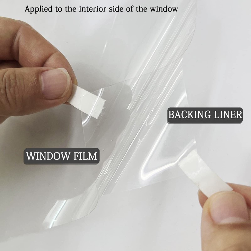 2 Rolls Window Security Film 17.3in X 9.84ft, Shackcom Tempered
