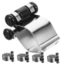 Mikinona 5Pcs Metal Fishing Rod and Pool Cue Holder Wall Mount Clamp Bracket for Versatile Use Space Saving Design for Fishing Rods and Cue Sticks