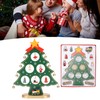 Wooden Christmas Tree Desktop Ornament Shatterproof Safe Eco Friendly Wooden