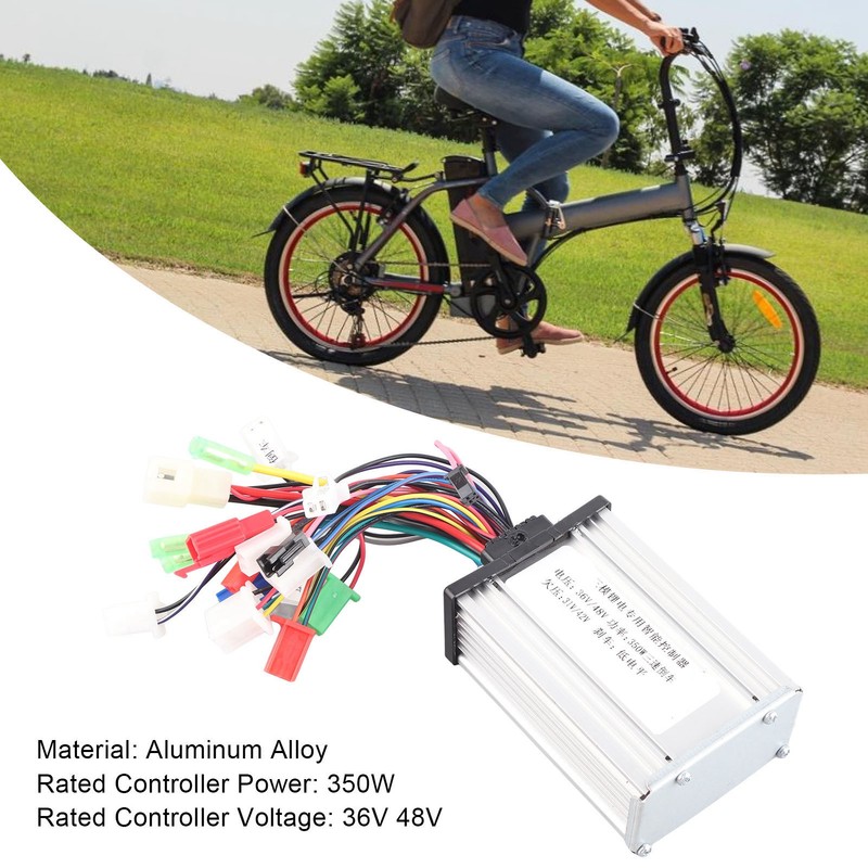 36V 48V 350W Electric Bike Brushless Motor Controller 3 Speed