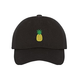 Prfcto Lifestyle Pineapple Dad Hat - Black Baseball Hat - Unisex