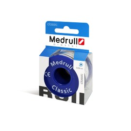 Medrull Classic Fixing Plaster 5 m x 2 cm Tape for Wound Dressings, Adhesive Plasters White Roll in Box