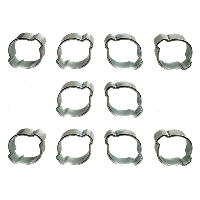 Double Nose Hose Clamps Pack of 10