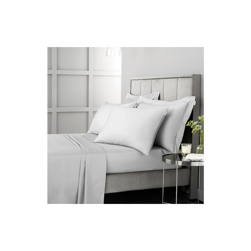 Bianca 400 Thread Count Cotton Sateen Double Fitted Sheet Dove