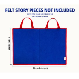 Large Felt Board for Toddlers, Double-Sided Foldable Felt Flannel Board for Classroom, Felt Story Board for Toddlers Kids as Felt Stories Activities Interactive Play Kits for Daycare Busy Board