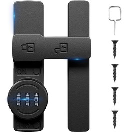 Barn Door Lock,180 Degree Small Flip Gate Latches Hardware with 3-Digit Password Combination,Protect Privacy-Security Door Latch for Barn,Shed,French,Bathroom,Cabinet,Garden,Sliding Door