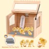 JOGEPEYO Chick Brooder Box, Brooder Box for Chicks, Pine,Quail Cage,