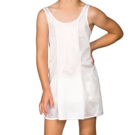 I.C. Collections Little Girls White Sleek Nylon Slip, 6