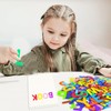 Natonhi 1050Pcs Letter Stickers Foam Letter Stickers,10 Colors Self Adhesive