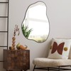 POZINO Asymmetrical Mirror, Black Irregular Mirror, Morden Unique Cloud Shaped