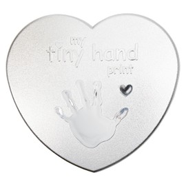C.R. Gibson 3 Piece Baby Handprint & Footprint Kit, 6.5" x 6.25", Heart First
