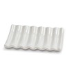 Abbott Collection 27 Ridged Soap Dish-Wht-5" L, White