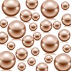 100Pcs Floating Champagne Polished Glossy Beads Vase Fillers, Floating NO
