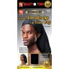 BT Luxury Spandex Cap for Dreadlocks & Braids - w/Open Back Option (US, Alpha, One Size, Big, Black)
