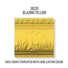 FolkArt Assorted Home D√©cor Acrylic Chalk Paint For Crafts, Blazing Yellow 8 fl oz Ultra Matte Acrylic Chalk Paint, Art Supplies With An Ultra Matte Finish, 36233