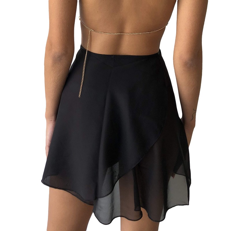 wuchieal Sheer Wrap de la señora Falda Ballet Falda de