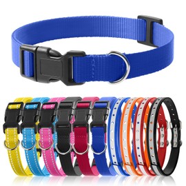 PetJoy Shock Collar Replacement Collar Strap, Bark Collar Replacement Strap 3-Packs, 3/4 Inch Dog Collar with Quick Release Buckle, Length 8-27 Inches and D-Ring