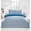 Rapport Home Pebbles Microfibre Duvet Cover Set Single-size Bedding Blue