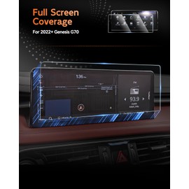 G70 10.25" Tempered Glass Screen Protector for Genesis G70 2022 2023 2024 2025 Accessories, Touchscreen Cover Saver for G70 (2.5T, 3.3T)