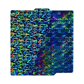 IdeaFormer Smooth Pen Printing Plate for Bambulab X1/X1C/X1E/A1/P1S/P1P, Digit+Letter PEN Spring Steel Print Bed Plate 257 x 257 mm for Bambu Lab 3D Printer