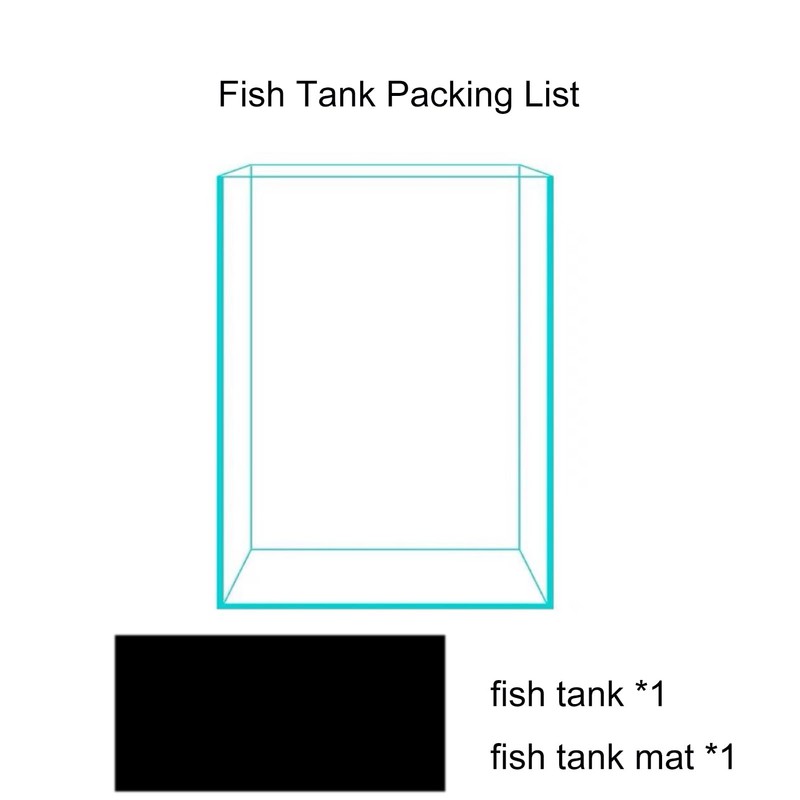 Vimvins 3 Gallon Glass Fish Tank, Easy to Maintain Small