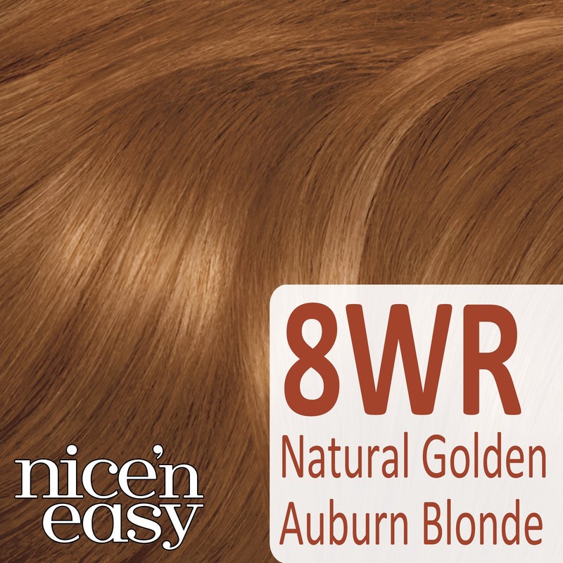 Clairol Nice'n Easy Permanent Hair Dye 108/8WR Natural Golden Auburn