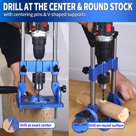 Yajuhoy Portable-Drill-Guide - Drill Guide for Straight Holes, Precision Drill Press Adapter for Hand Drill Woodworking Adjustable