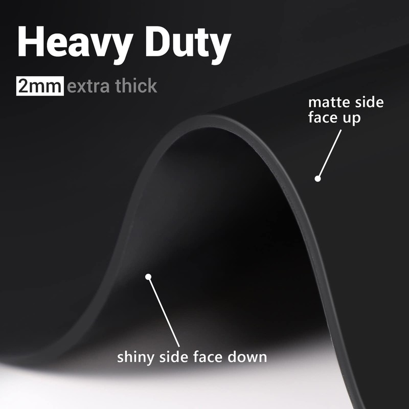 Ewen 39.4x23.5in 2mm Heat Resistant Silicone Mat, Extra Large Thick