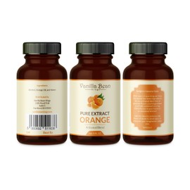 Pure Orange Extract for Baking and Flavoring - 4 OZ - Premium Quality Natural Flavors for Baked Goods, Desserts, & Cooking