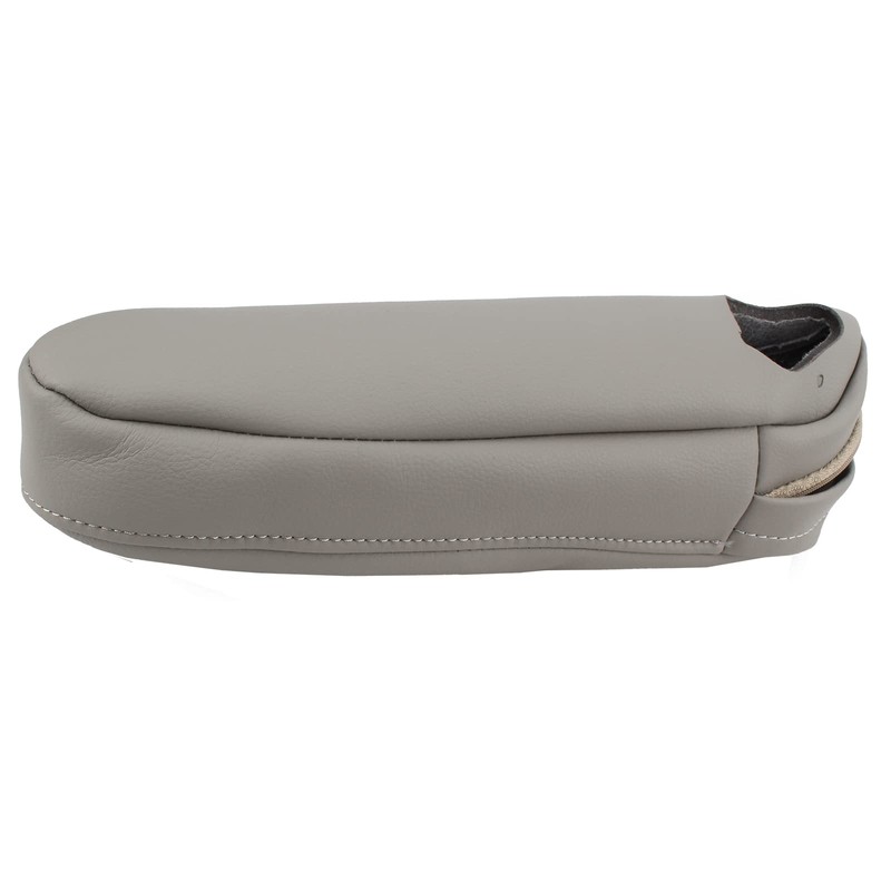 AUTOKAY 2Pcs Gray Leather Seat Armrest Cover Fit for Lexus