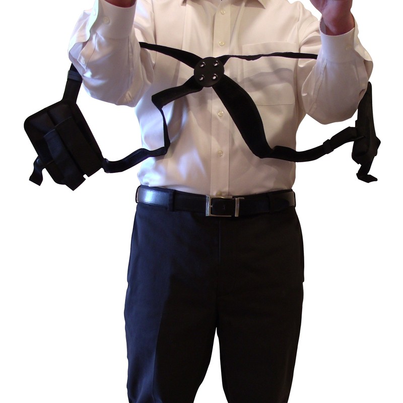 Shoulder Holster with Double Mag Pouch fits Glock .45 Cal