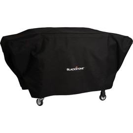 Blackstone 5484 Griddle Cover Updated Fits Cooking Station with Hood and Shelves Water Resistant, Weather Resistant, Heavy Duty 600D Polyester Flat Top Gas Grill Cover, Black 36" Black