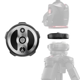 Manfrotto XCHANGE Plate, Quick Release Mounting Plate, Universal 3/8" Screw, Compatible with XCHANGE Base, made in Aluminium, Fast Gear Swaps for Photo, Video and Lighting Setups