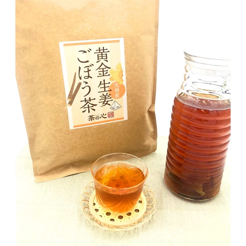 Tea no Heart Kyushu Golden Ginger Burdock Tea, 0.1 oz
