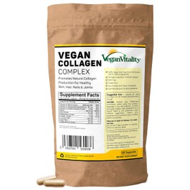 Vegan Collagen Supplements with Biotin for Hair, Skin, Nails & Joints - 2 Months Supply. Cruelty Free Plant Based Collagen Vegan, Vegetarian Collagen Booster Pills for Women and Men