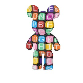 GAMTIM Animal Letter Bear Bear Bear Model Set,(7544Pieces) –Ornaments Building Blocks