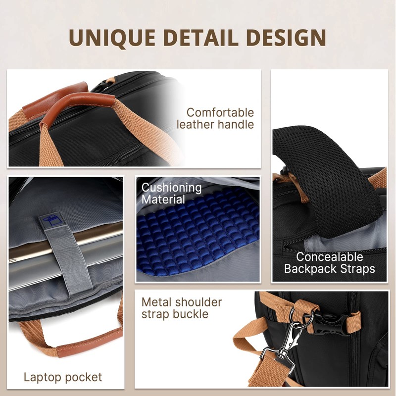 MOLNIA Expandable Laptop Backpack, 3 in 1 Laptop Bag, 17.3