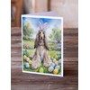 Caroline's Treasures DAC4914GCA7P Afghan Hound Easter Egg Hunt Greeting Cards
