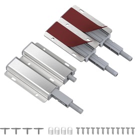 Magnetic Push Latches 2 Pack Double Push to Open Door Latch for Cabinet Door,Heavy Duty Touch Latch Hardware Magnetic Door Catch for Cabinet Drawer Wardrobe Kitchen Door