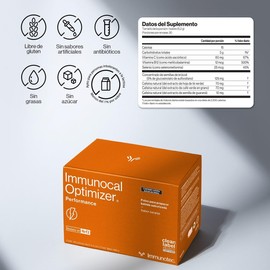 Immunocal Optimizer Performance® Original – Potenciador de Energía, 3 Fuentes Naturales de Cafeína (Café, Té Verde, Guaraná), Activador de Nrf2, Favorece Concentración y Estado Alerta | Sin Gluten, Sin Azúcar | 30 Porciones
