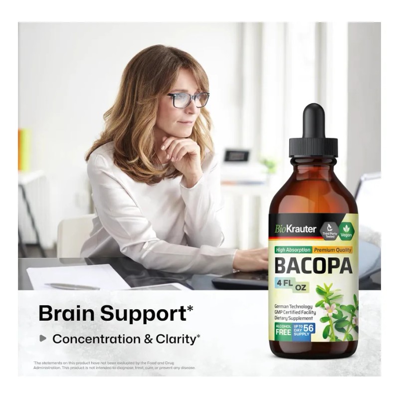 Bacopa Gotas Mejora Cognitiva Y Antiestrés 120ml Americano