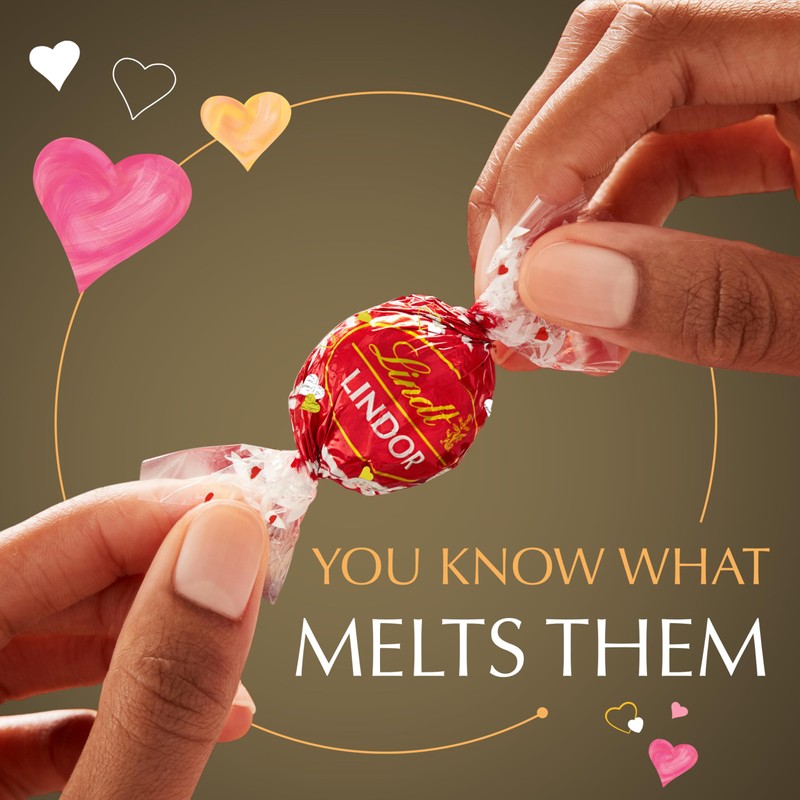 Lindt LINDOR Assorted Chocolate Candy Truffles Heart, Valentine's Day Assorted