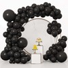 129PCS Black Balloons
