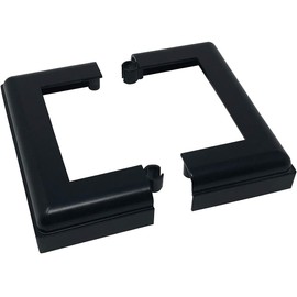 Nuvo Iron ADPBS4 Aluminum 4X4 Post Skirt Base, 1 Count (Pack of 1), Black