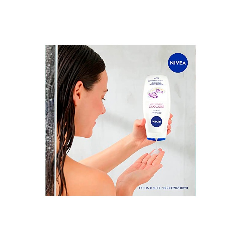 NIVEA Shower Jabón Líquido para Cuerpo Diamond Touch, 500 ml