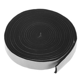 M METERXITY 1-Pack Smoker Gasket Seals, 1" x 0.12" 15FT High Temp Grill Gasket Self Stick Heat BBQ Gasket Tape for BBQ Lid/Smoker Accessories/Mechanical Equipment [Black White]