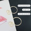 100Pcs Cute Paper Clips Ring Style Anti Slip Sturdy Electroplated